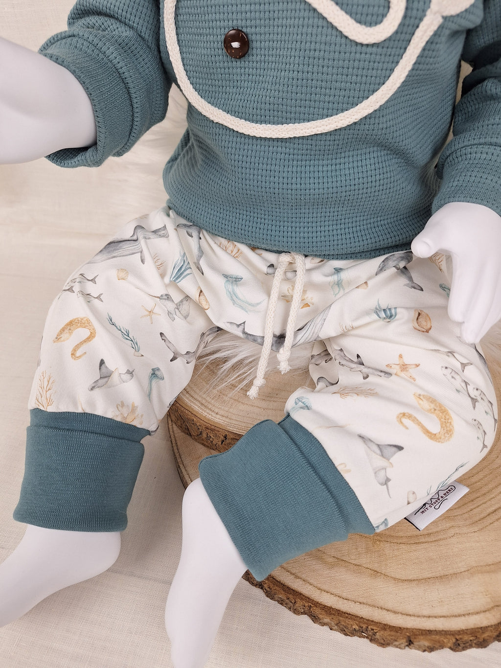 Babyset Meerestiere • Pullover & Hose handmade