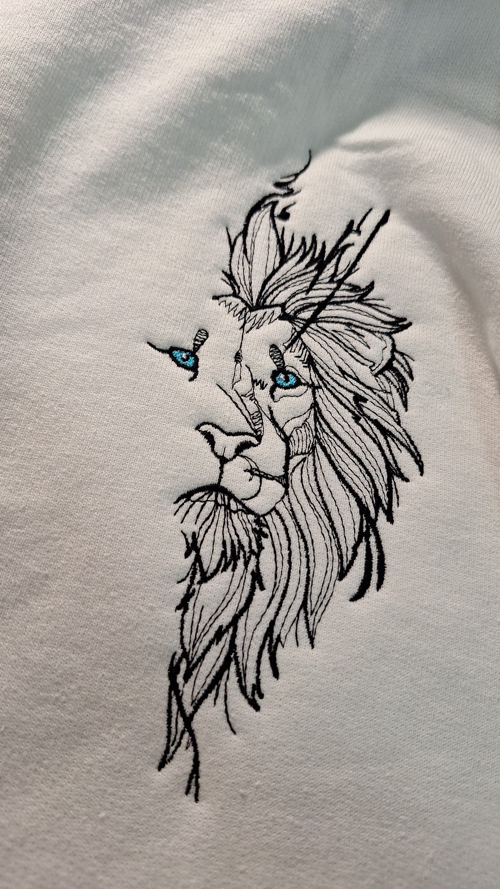 Partner Hoodie • Löwe & Löwin • bestickter Partnerlook mit Initialen
