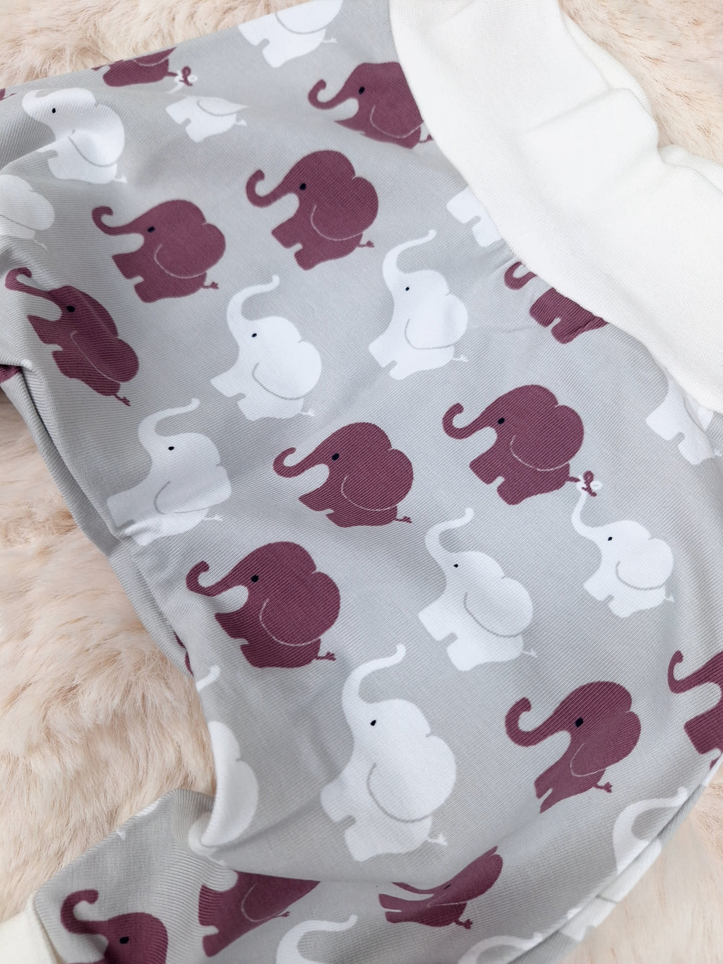 Sofortkauf Lila Weiß Elefanten Pumphose Baby Gr. 68, 80, 86