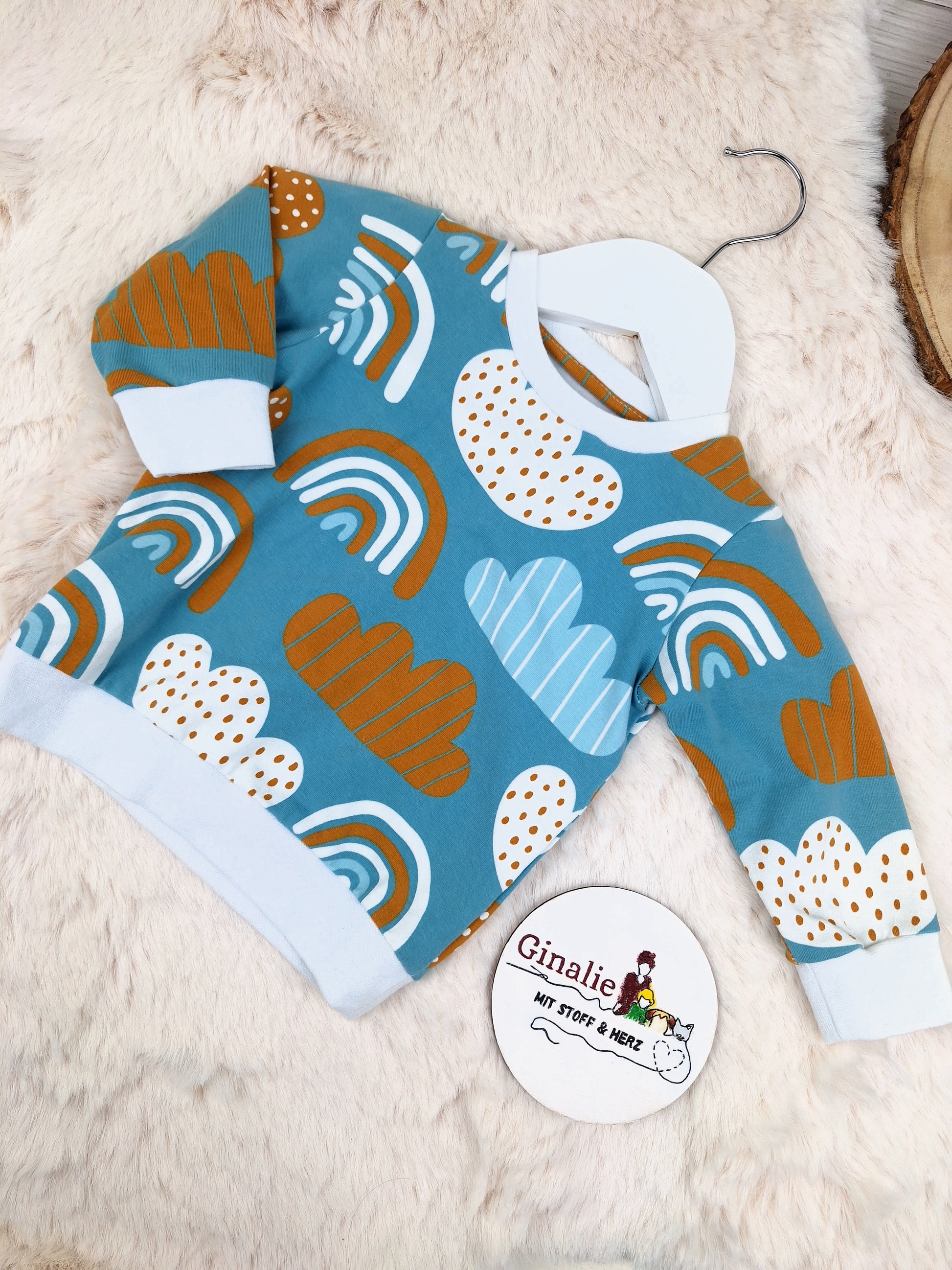 Sofortkauf Pullover Regenbogen Wolke Gr. 68, 80, 92