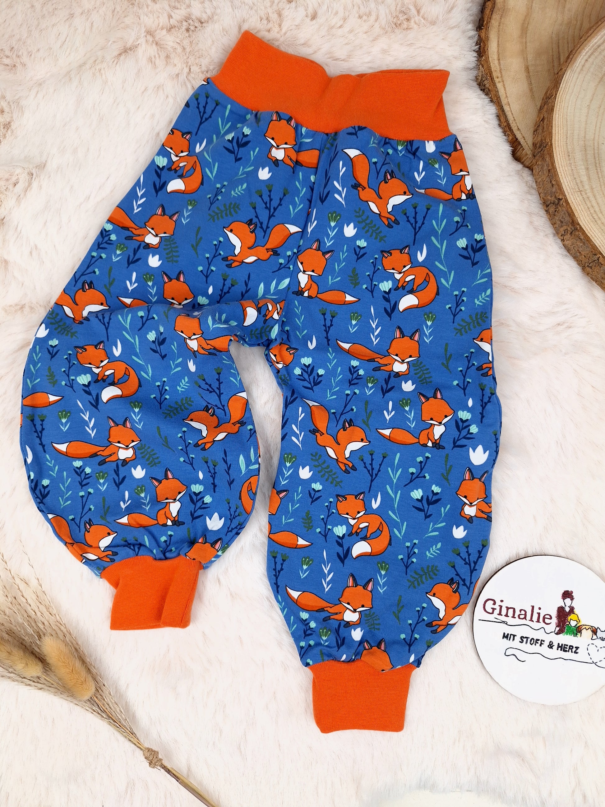 Sofortkauf Fuchs Blau Orange Pumphose Baby