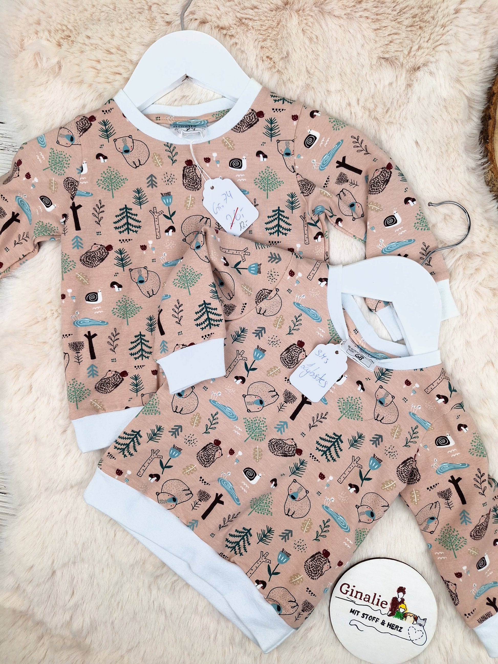 Sofortkauf Pullover Waldtiere Gr. 68 & 74