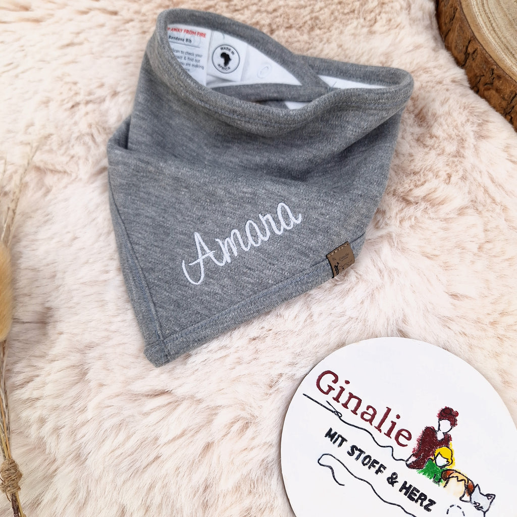 Halstuch Baby mit Namen • Bio-Baumwolle