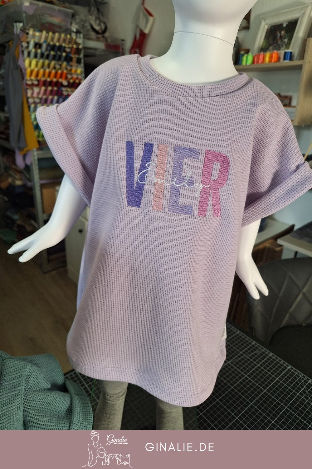 Geburtstagsshirt Oversize • mit Zahl & Name
