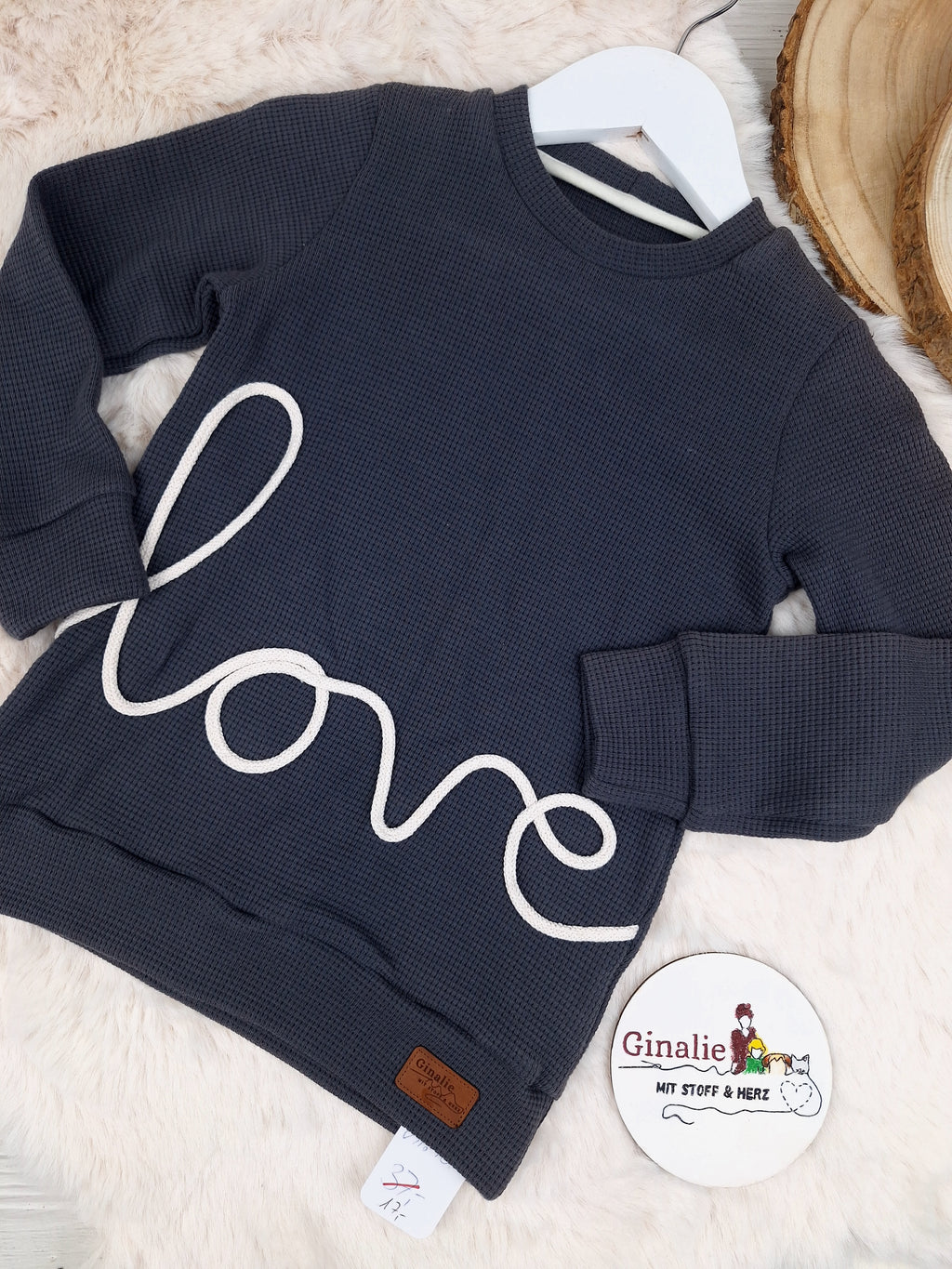 Sofortkauf Pullover love Anthrazit Gr. 98