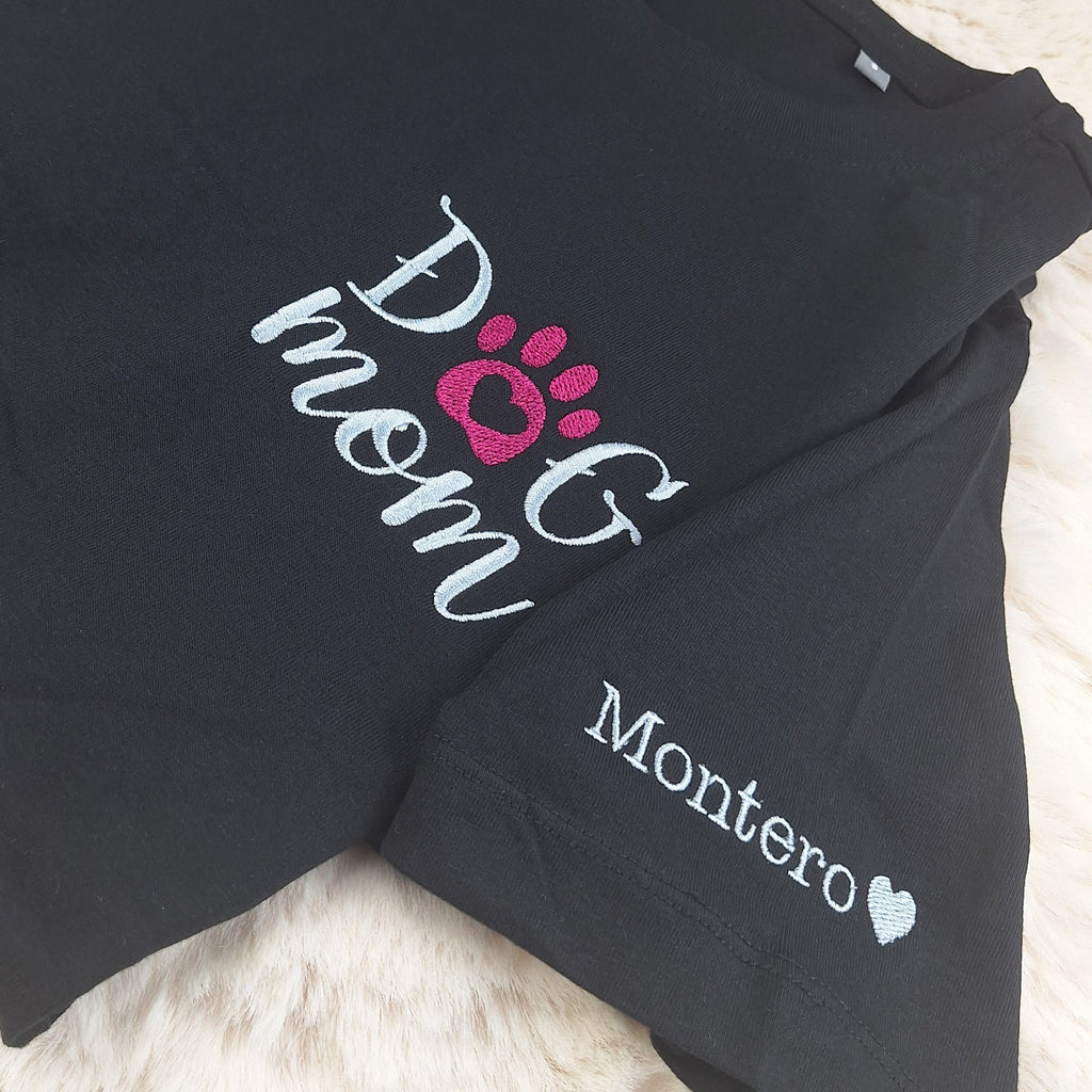 Dog Mom Shirt - Sweatshirt - Hoodie DG04 • besticktes Hunde Mama Oberteil