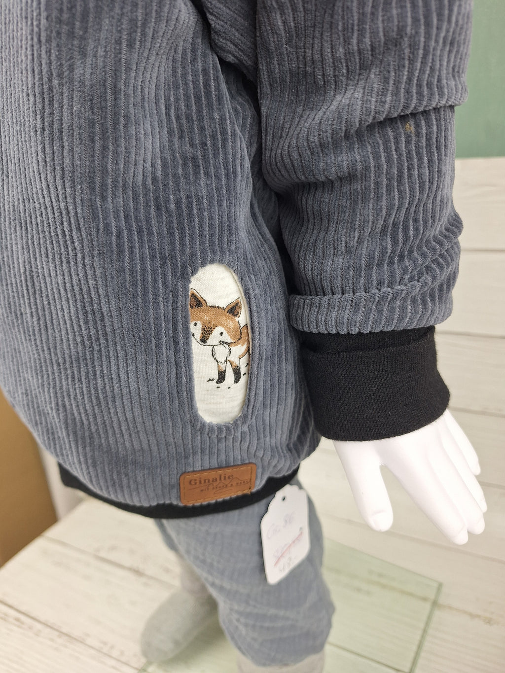 Sofortkauf Gr. 86 Fuchs Jacke Cordjersey