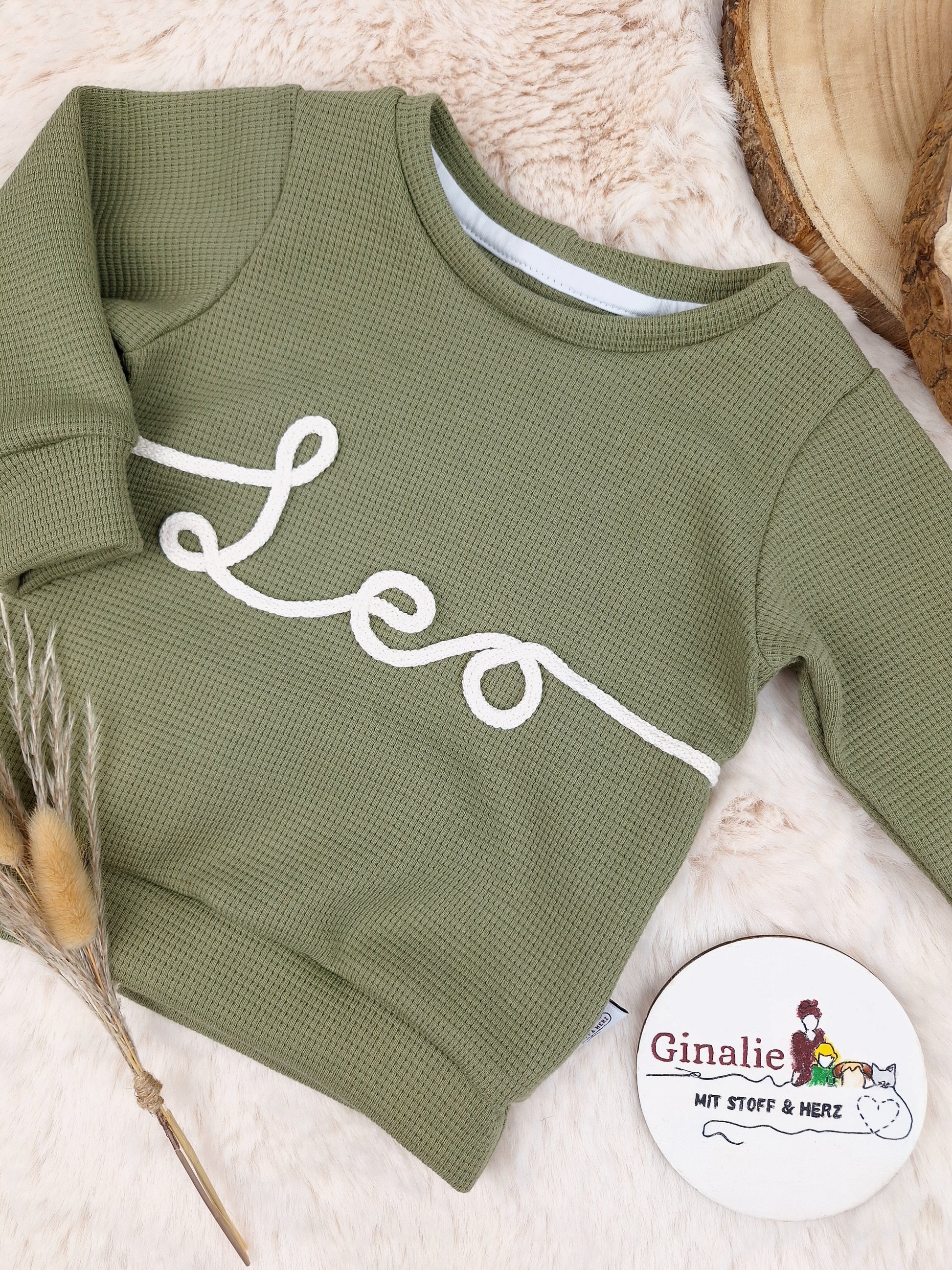 Pullover Waffeljersey • personalisiert mit Kordelname