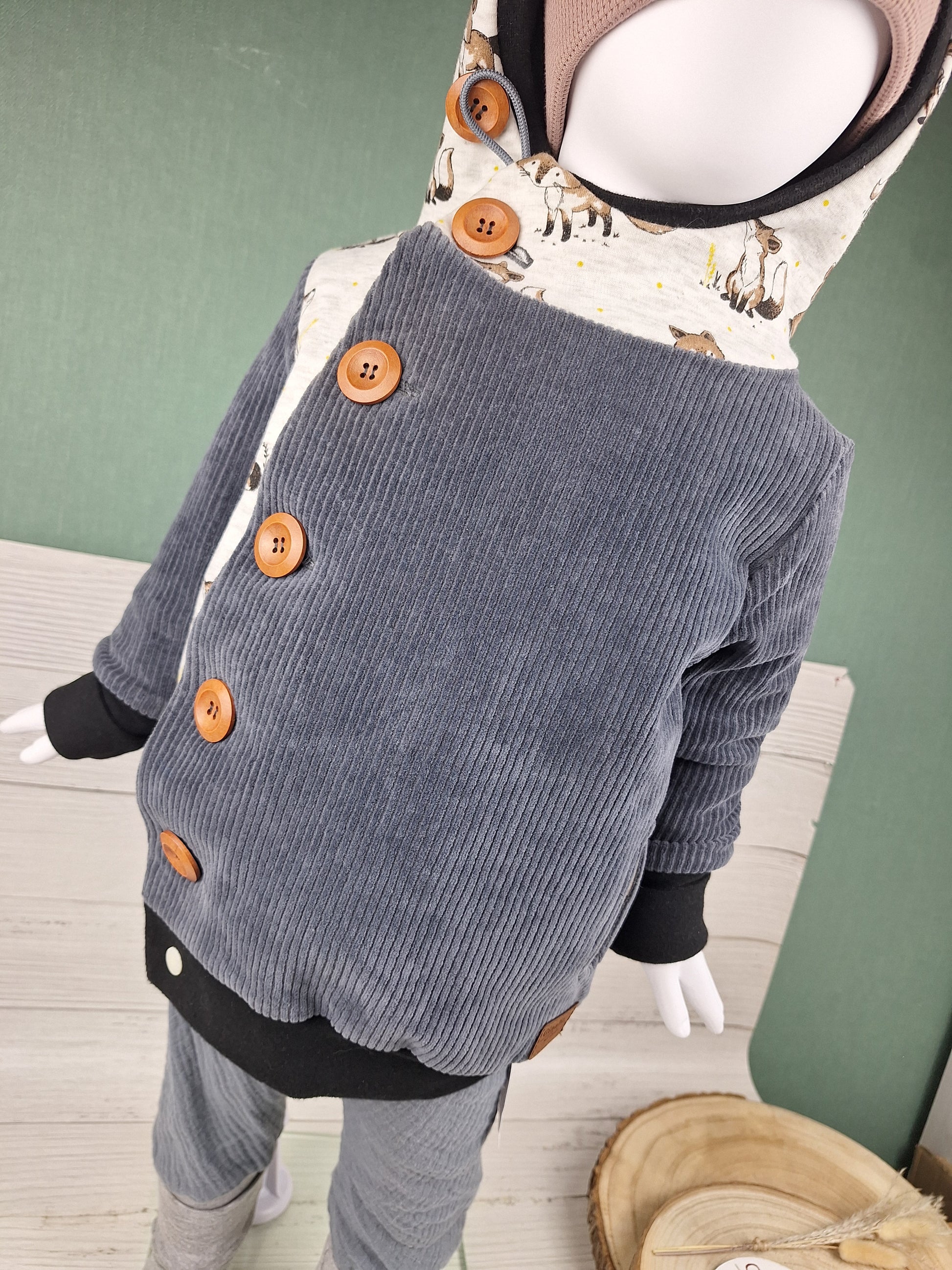 Sofortkauf Gr. 86 Fuchs Jacke Cordjersey