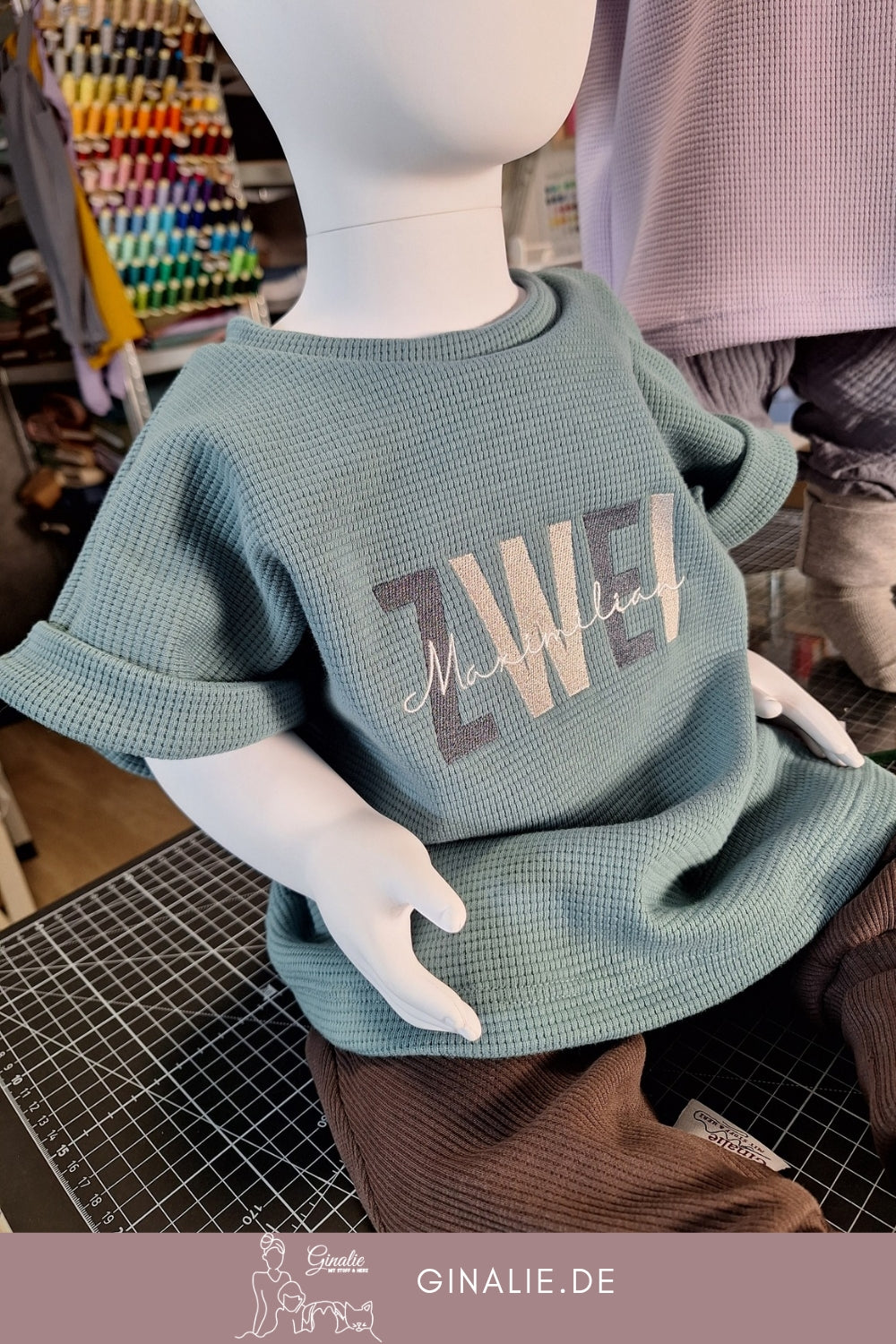Geburtstagsshirt Oversize • mit Zahl & Name