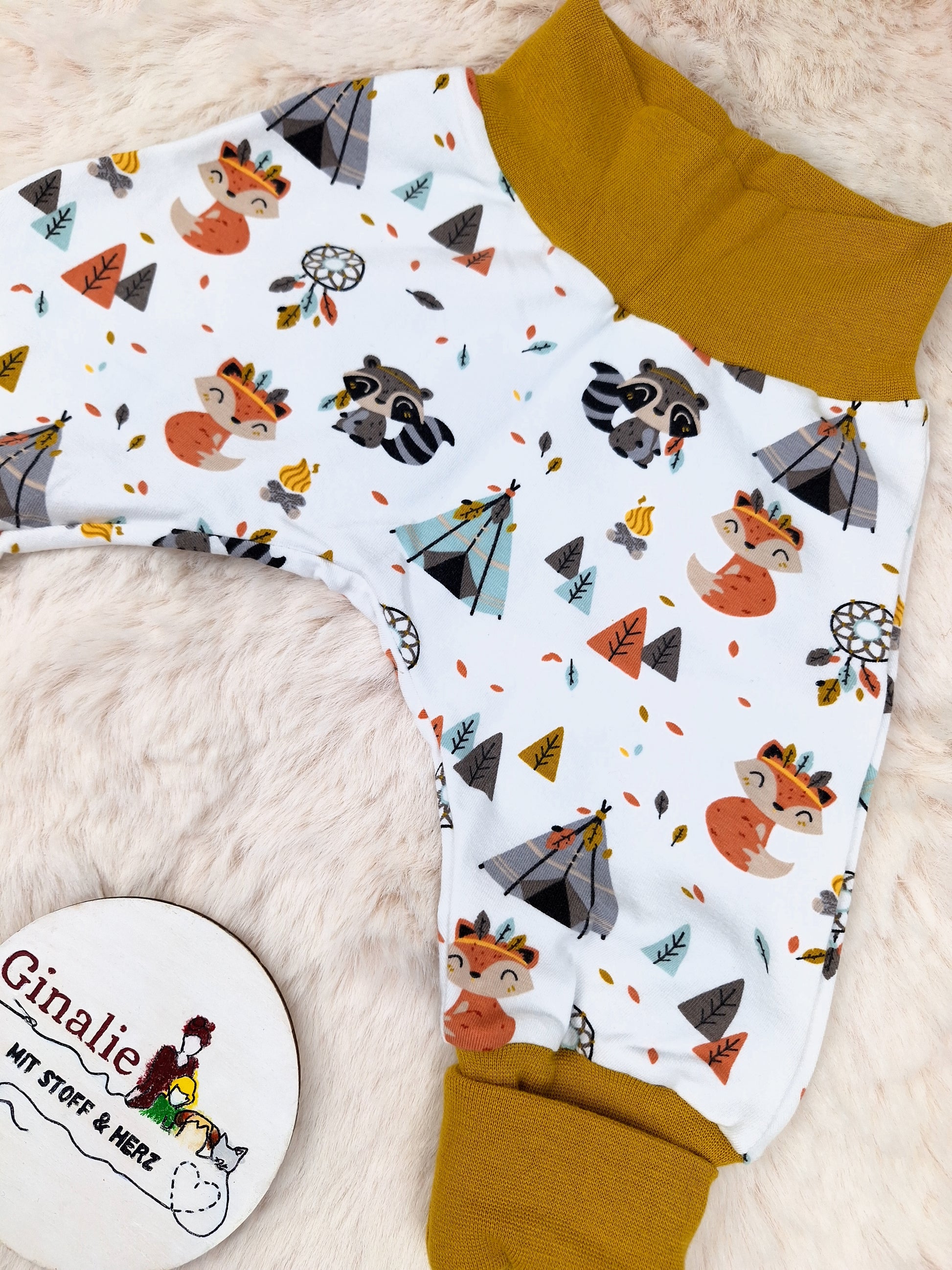 Sofortkauf Indianer Fuchs Waschbär Pumphose Baby Gr. 62, 68, 80, 86