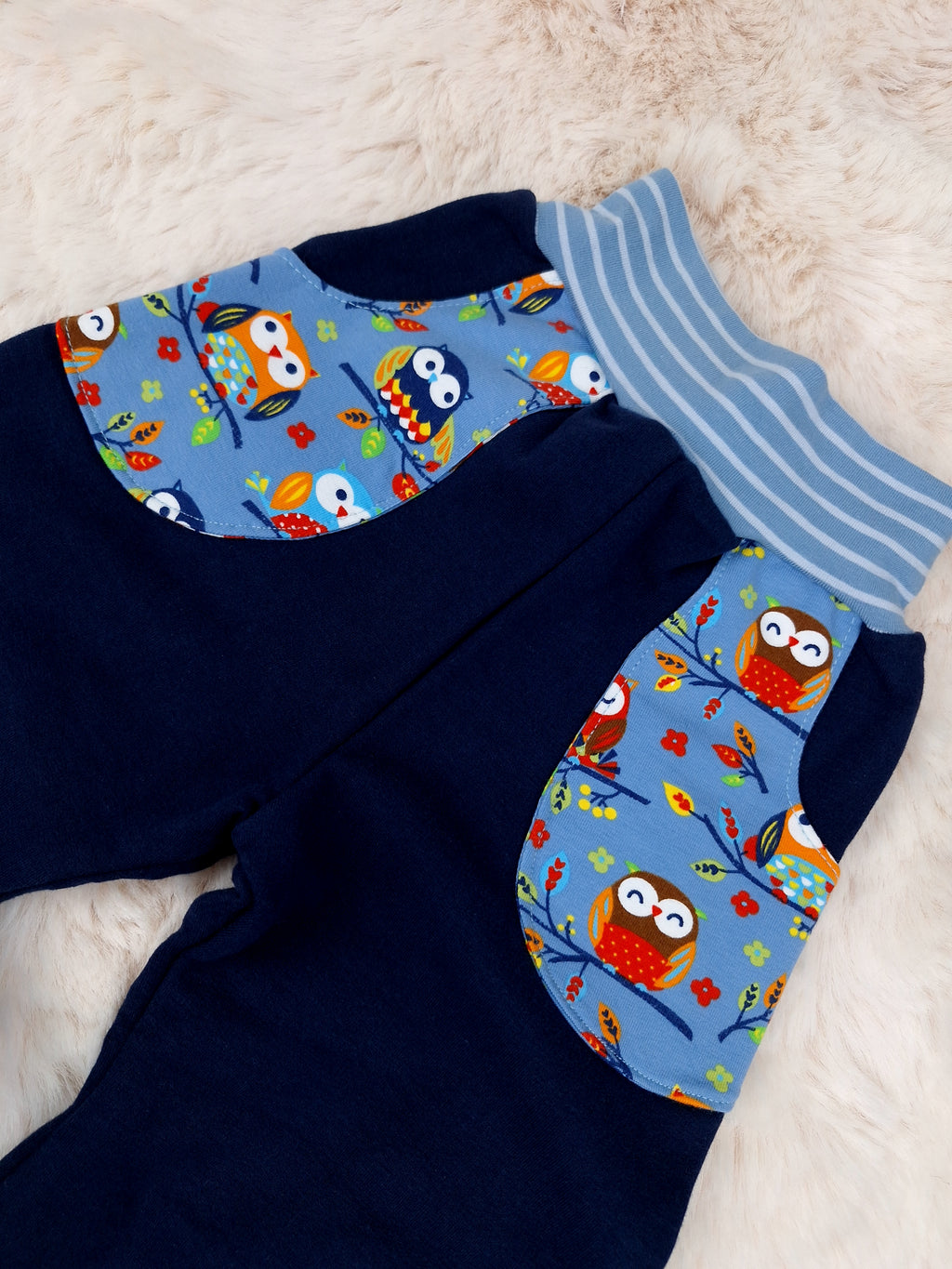 Sofortkauf Eulen Pumphose Baby Gr. 80
