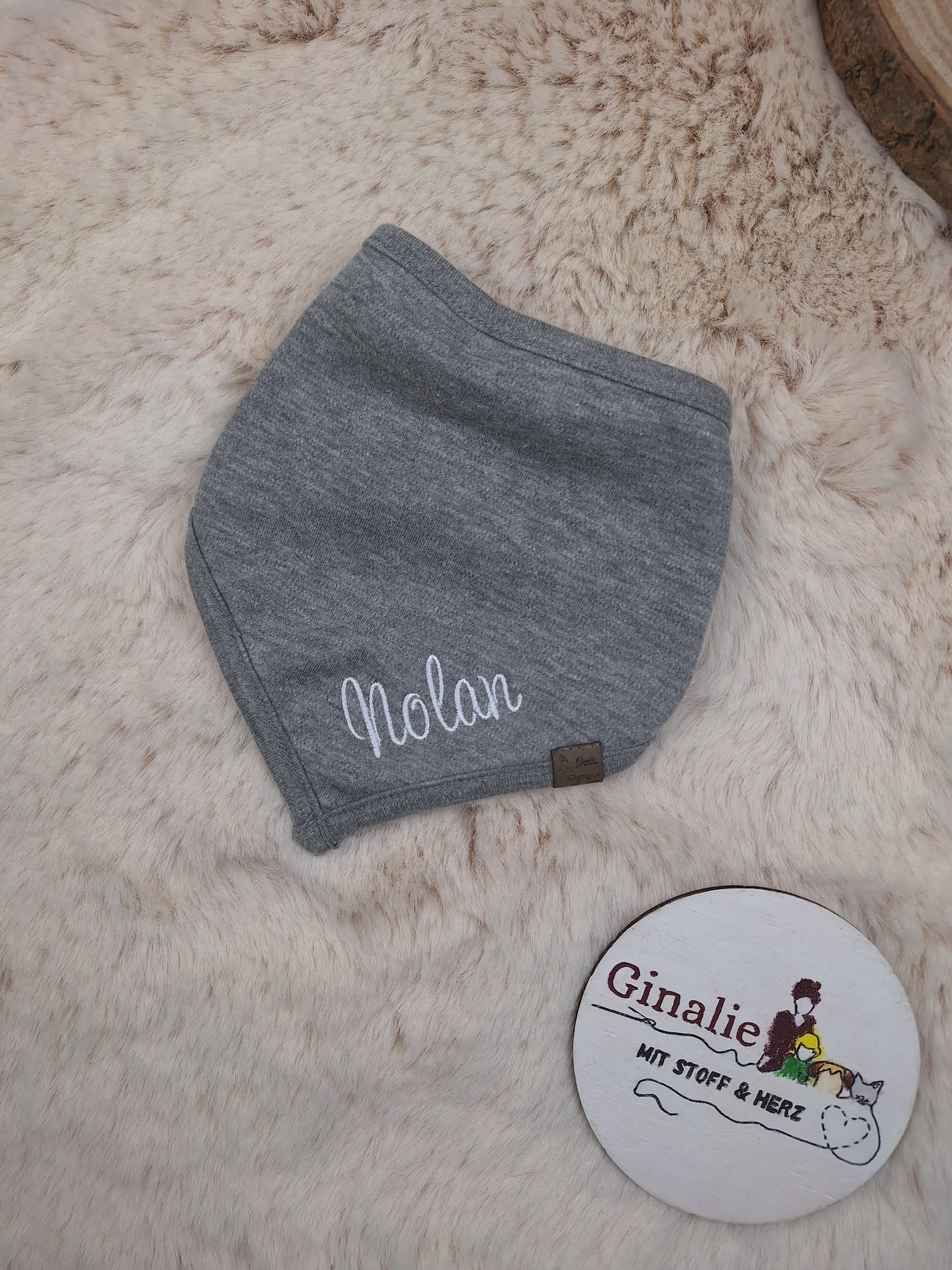 Halstuch Baby mit Namen • Bio-Baumwolle