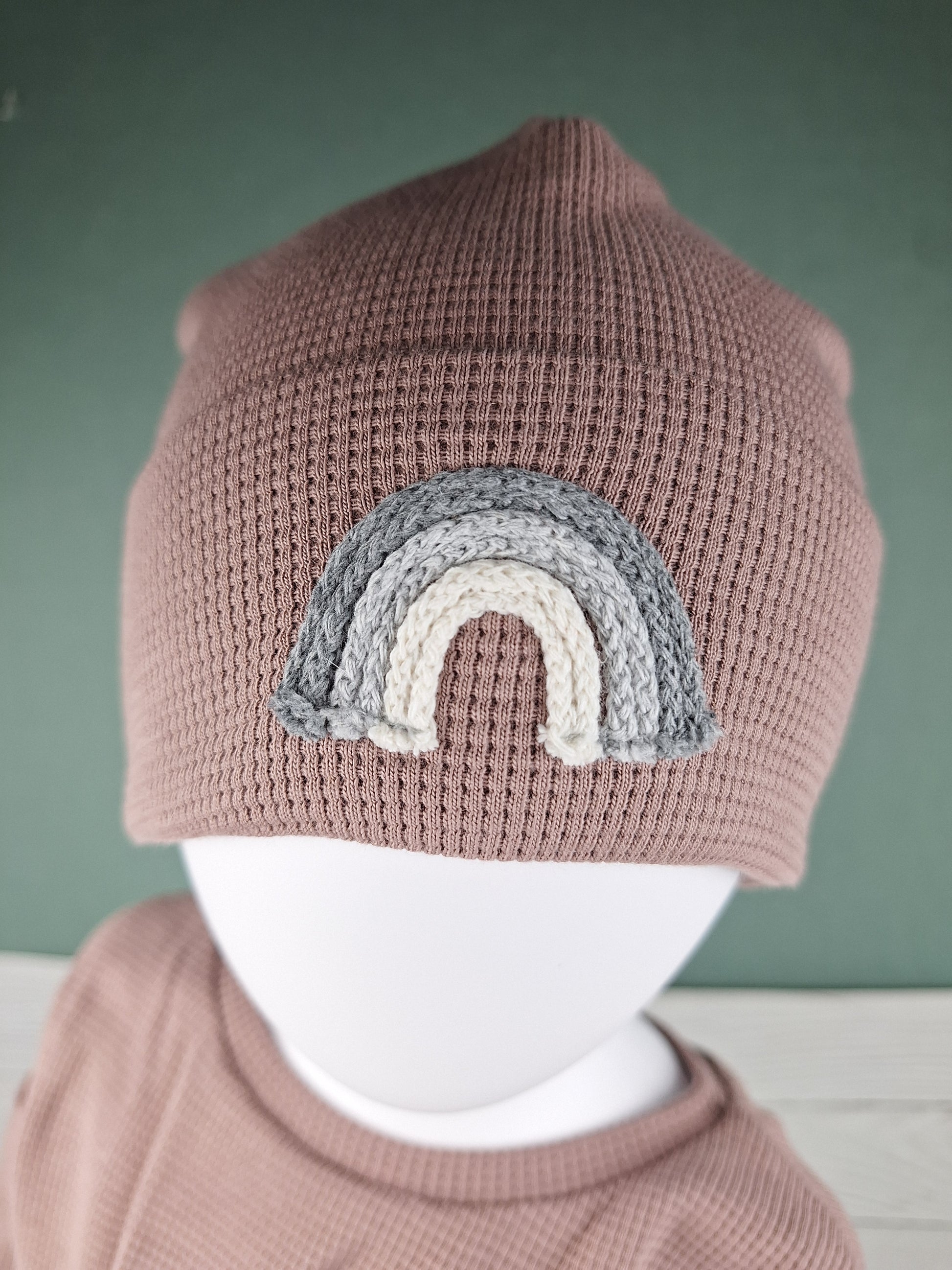 Sofortkauf Gr. 42 Rainbow Mütze Waffeljersey