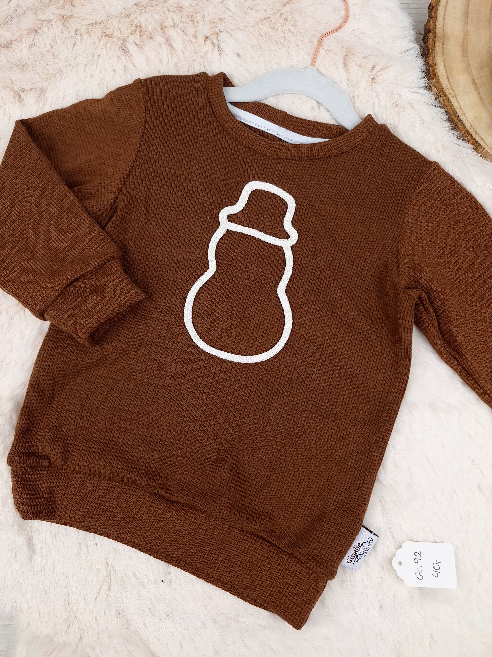 Sofortkauf Schneemann Pullover Braun Gr. 92