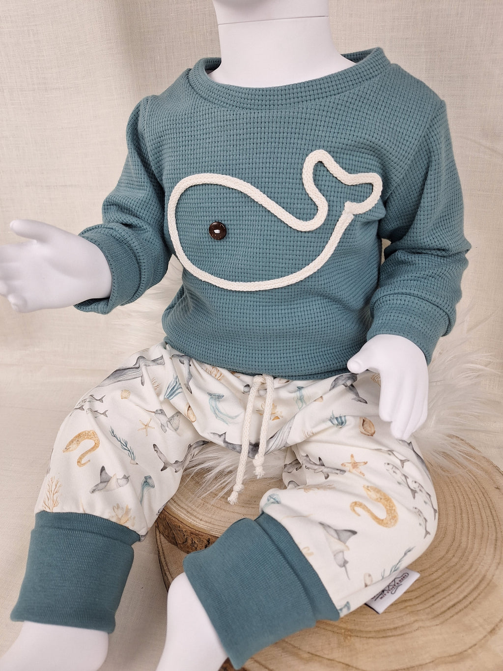 Babyset Meerestiere • Pullover & Hose handmade
