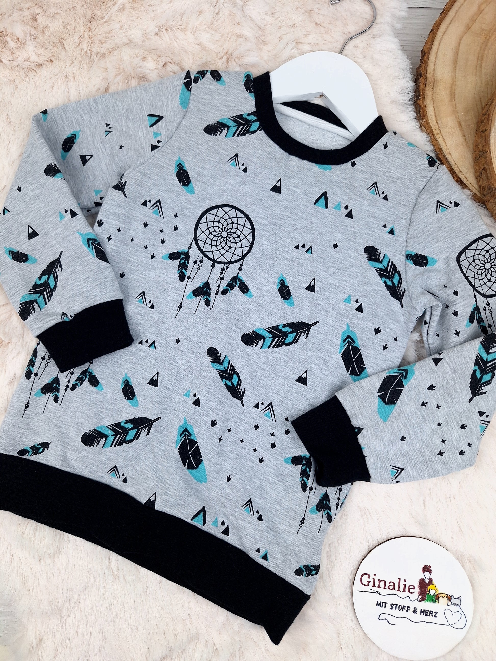 Sofortkauf Pullover Feder Grau Gr. 68, 98 & 104