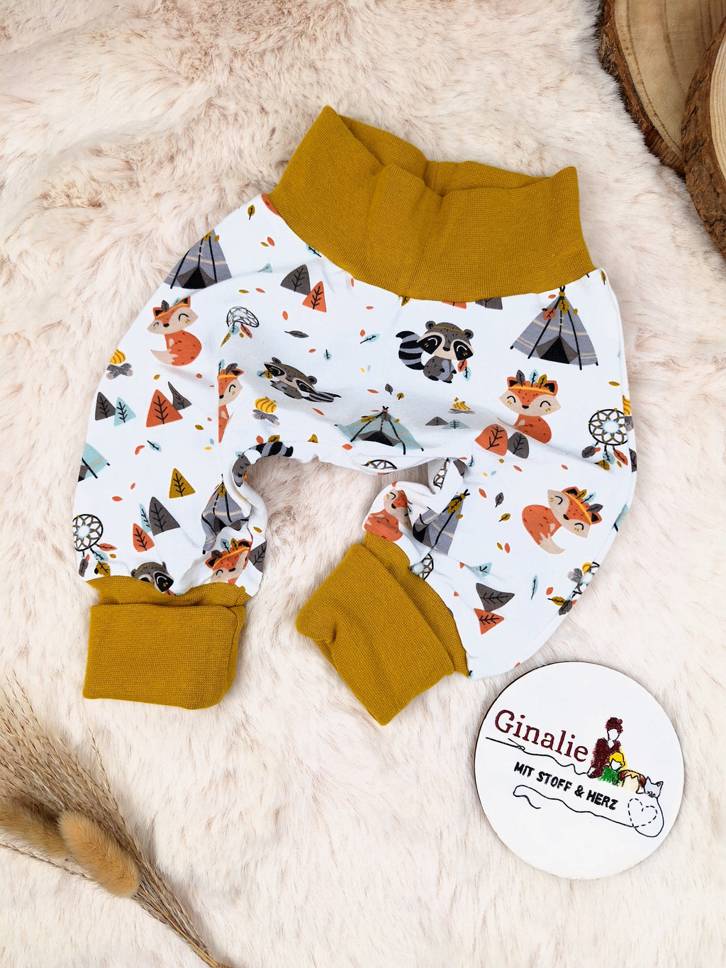 Sofortkauf Indianer Fuchs Waschbär Pumphose Baby Gr. 62, 68, 80, 86