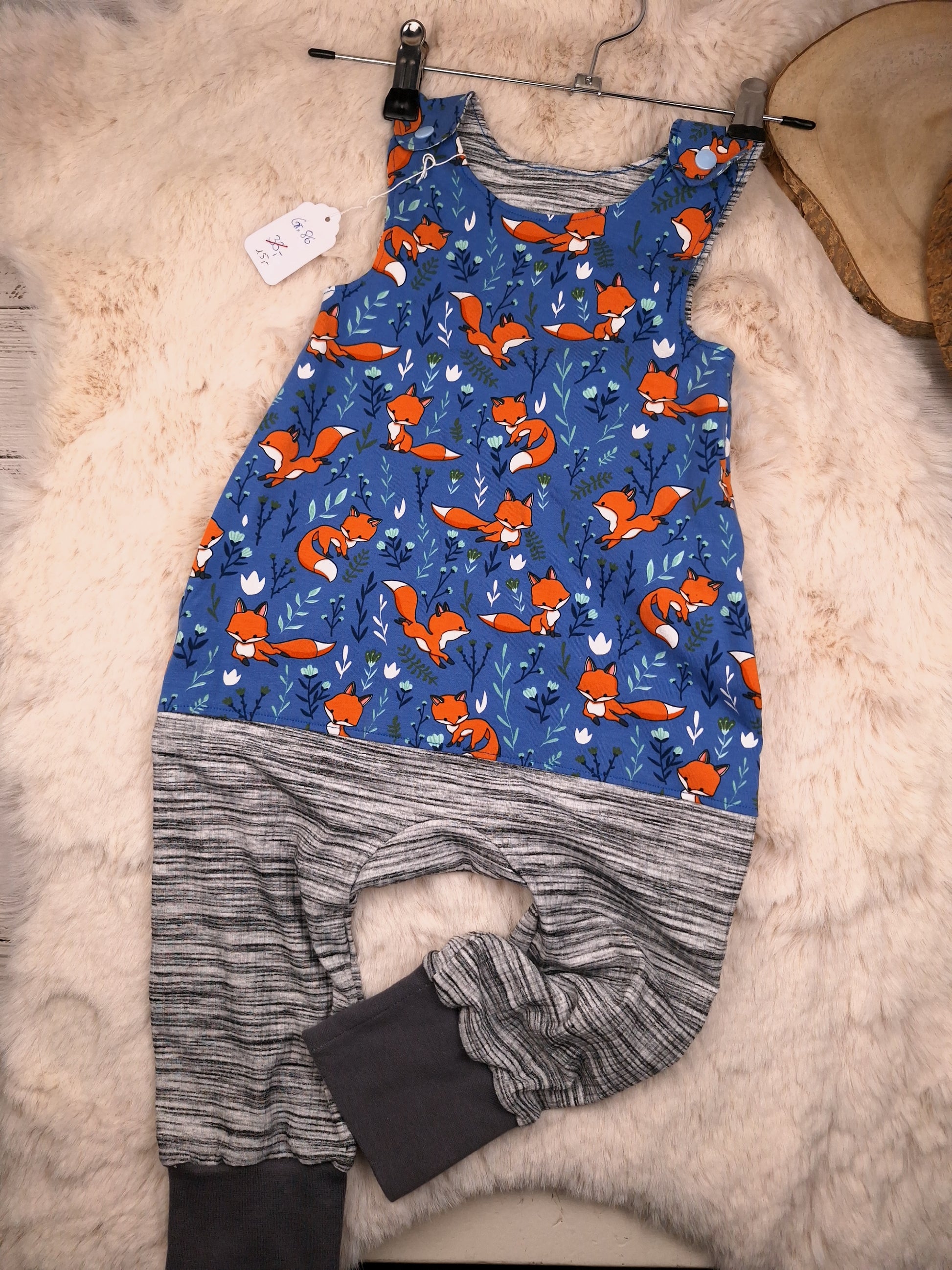 Sofortkauf Strampler Füchse Baby Kinder Gr. 86