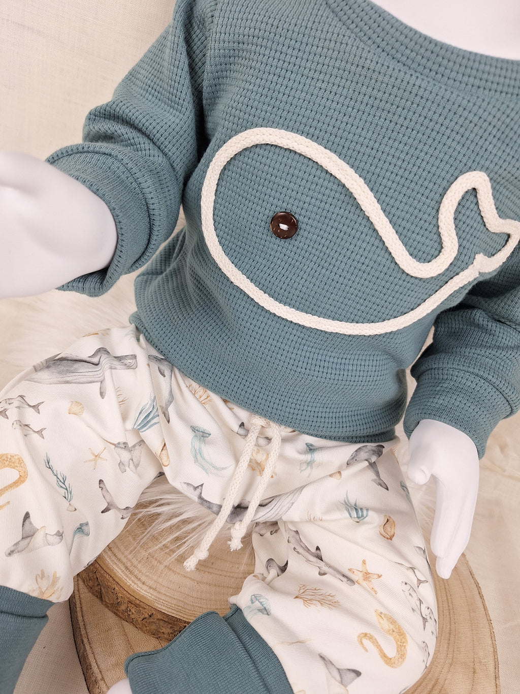 Babyset Meerestiere • Pullover & Hose handmade